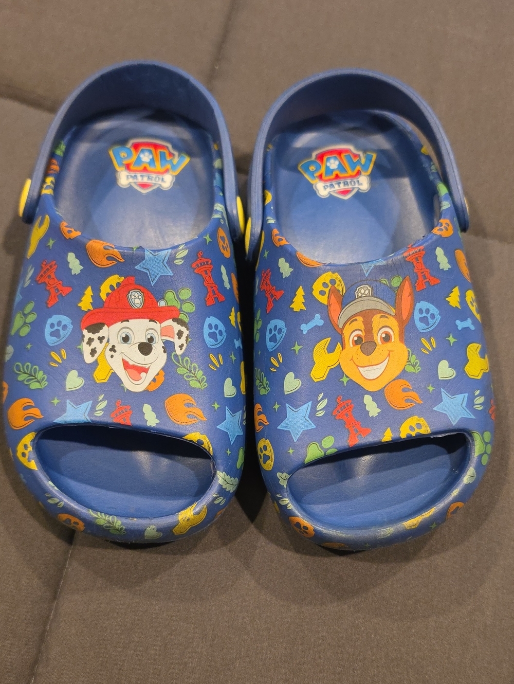 Paw Patrol Blue Kids Clog Sandals with Character Print Size 9/10